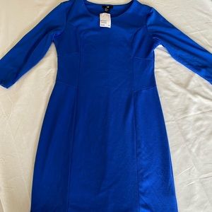 H&M blue body con dress